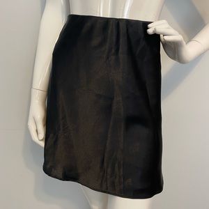 Forever 21 Black Satin Mini Skirt
